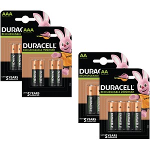 Duracell Pre-Charged AA & AAA balení 16